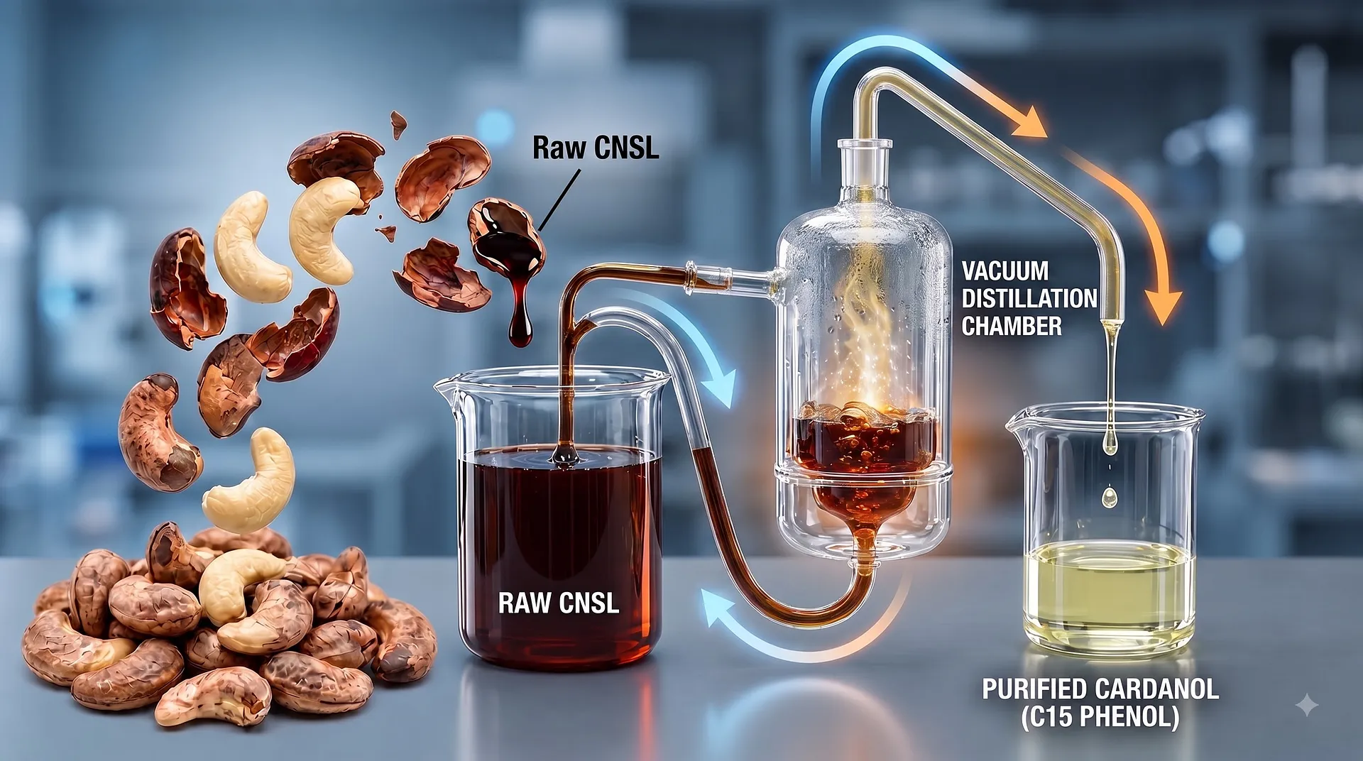 CNSL and cardanol renewable feedstocks supplied by Bio Green Fuels